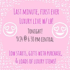 LAST MINUTE FIRST TIME LIVE WITH LB!